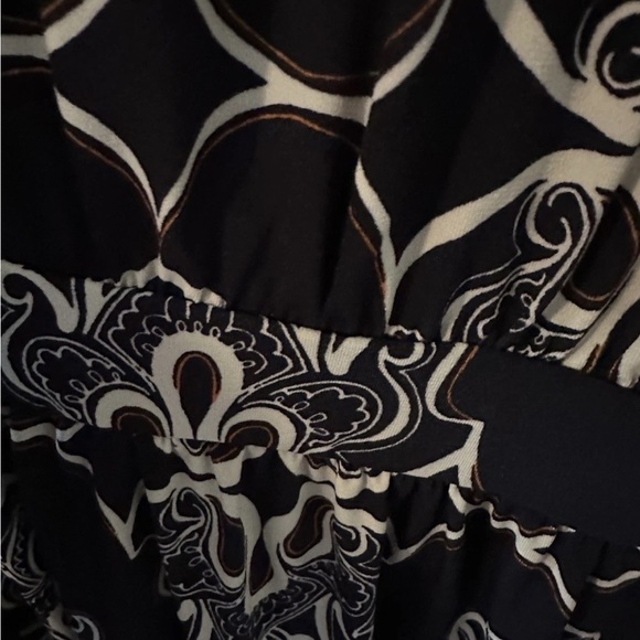 Banana Republic navy and White Midi Dress - Picture 3 of 4